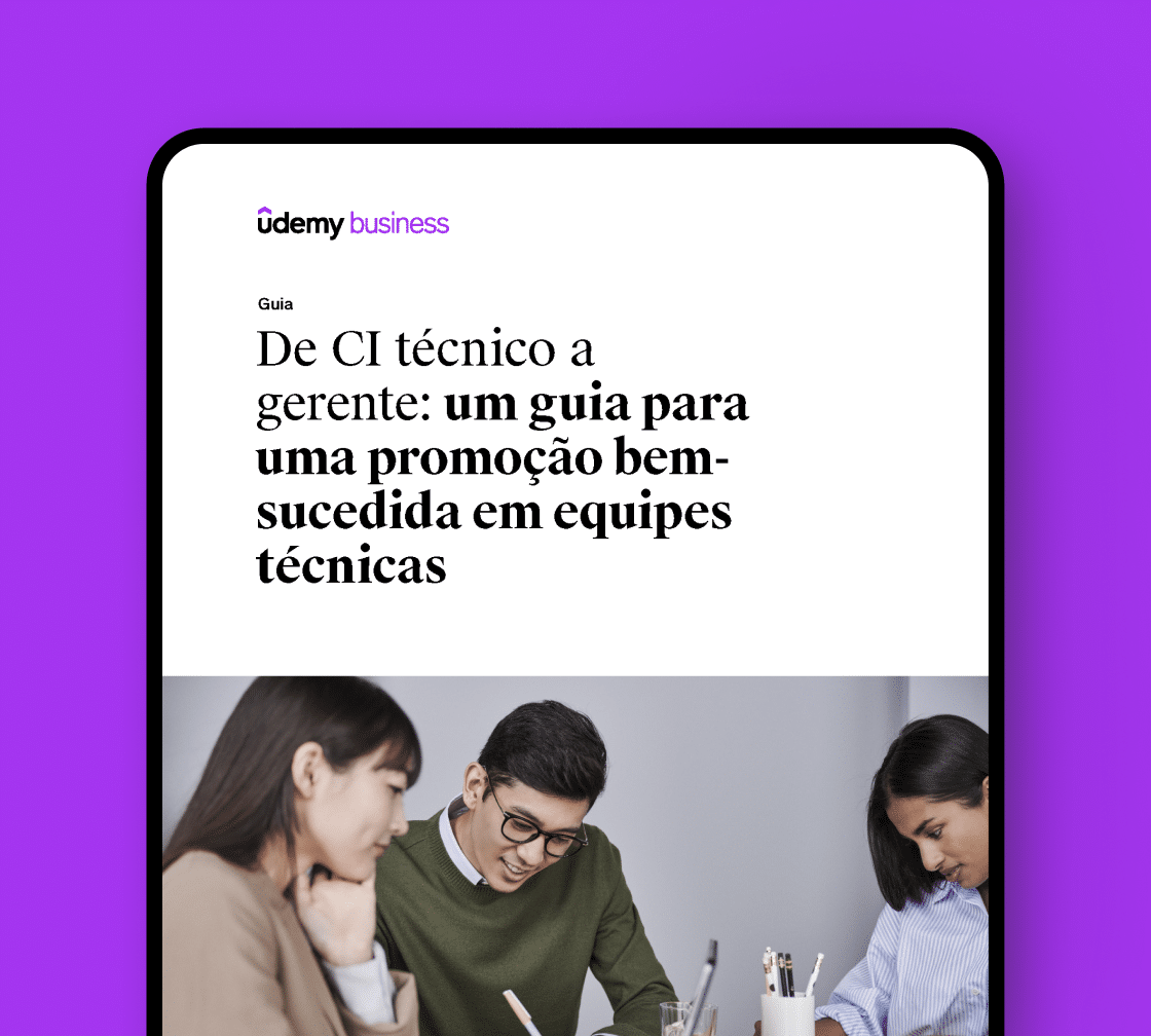 Guia de requalificação de CI técnico a gerente da Udemy Business