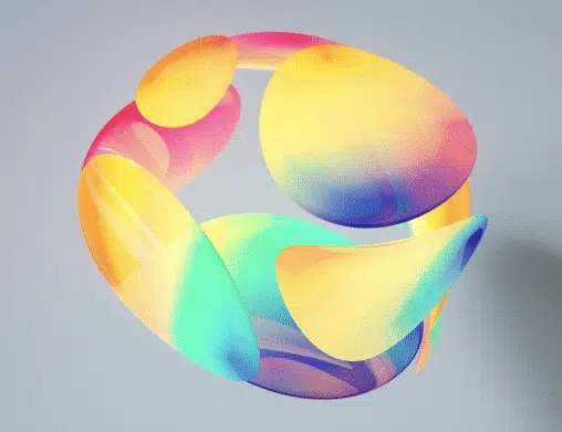 Colorful abstract AI art