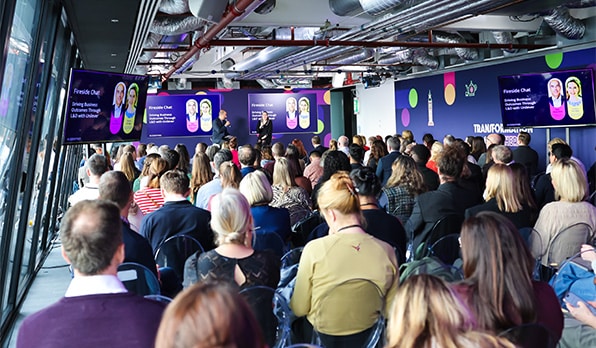 FWD 2025 London attendees gathered for a fireside chat session