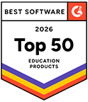 G2 Badge for Best Software 2026 - Top 50 Education Products
