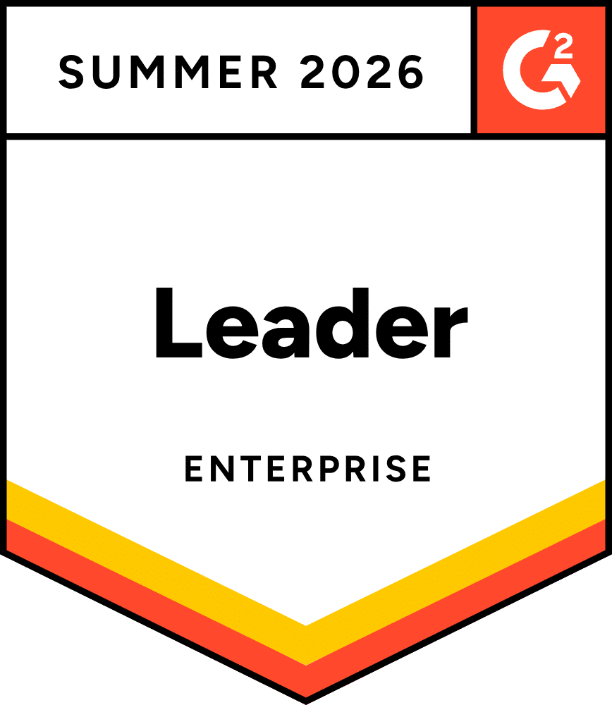 Leader in Enterprise G2 Trust Badge for Summer 2026