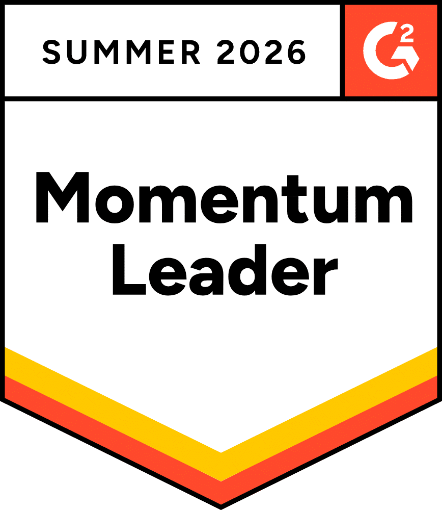 Momentum Leader G2 Trust Badge for Summer 2026