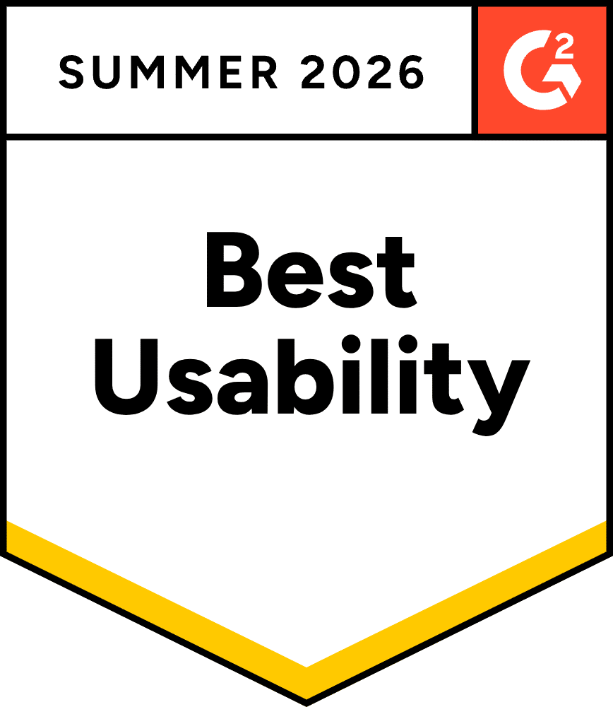 Best Usability G2 Trust Badge for Summer 2026